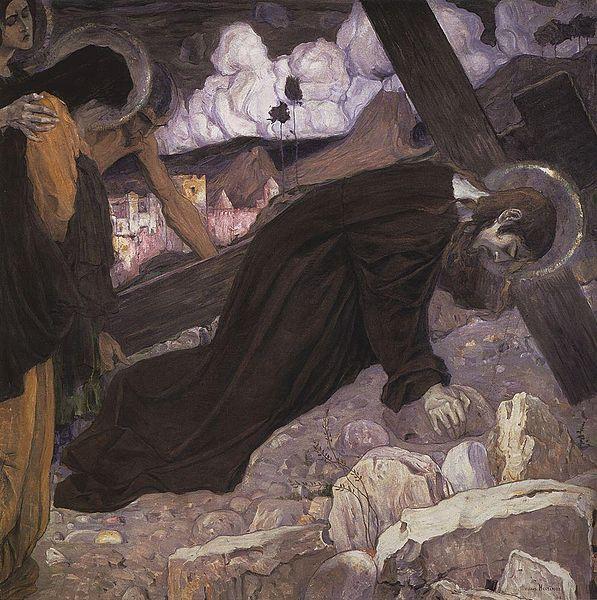 Mikhail Nesterov Crucifixion Sweden oil painting art
